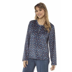 Pijama estampado azul - Imagen 1