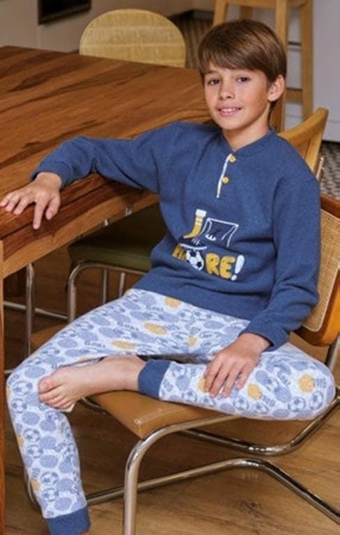 Pijama fútbol marino - Imagen 1