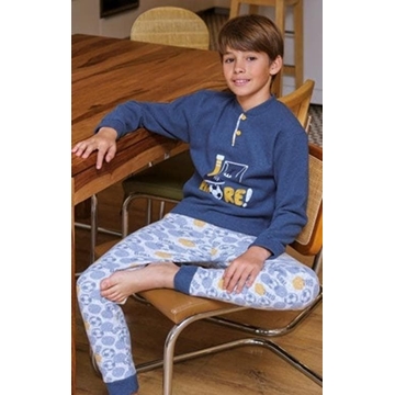 Pijama fútbol marino - Imagen 1