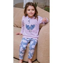 Pijama manoplas lila - Imagen 1