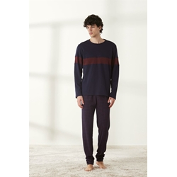 Pijama marino-grana - Imagen 1