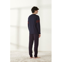 Pijama marino-grana - Imagen 2