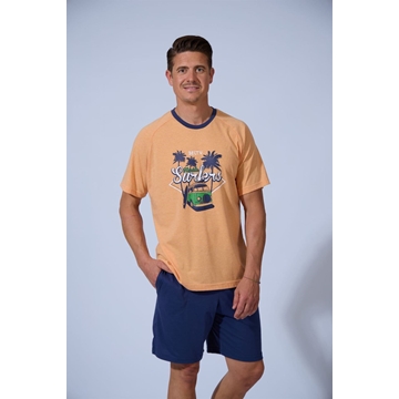 Pijama naranja corto - Imagen 1