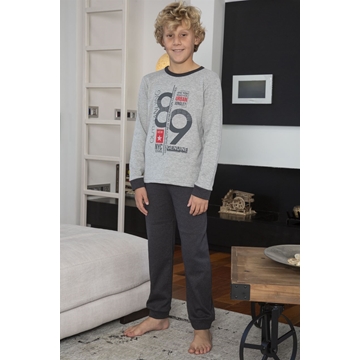 Pijama niño gris - Imagen 1