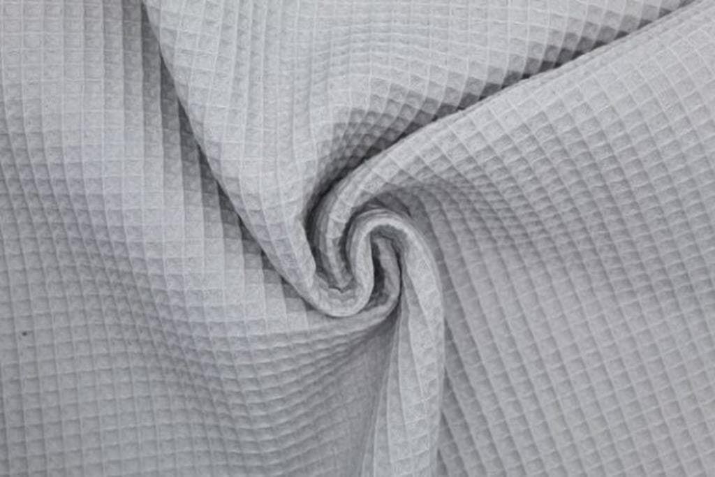 Piqué Waffle algodón 100% gris - Imagen 1
