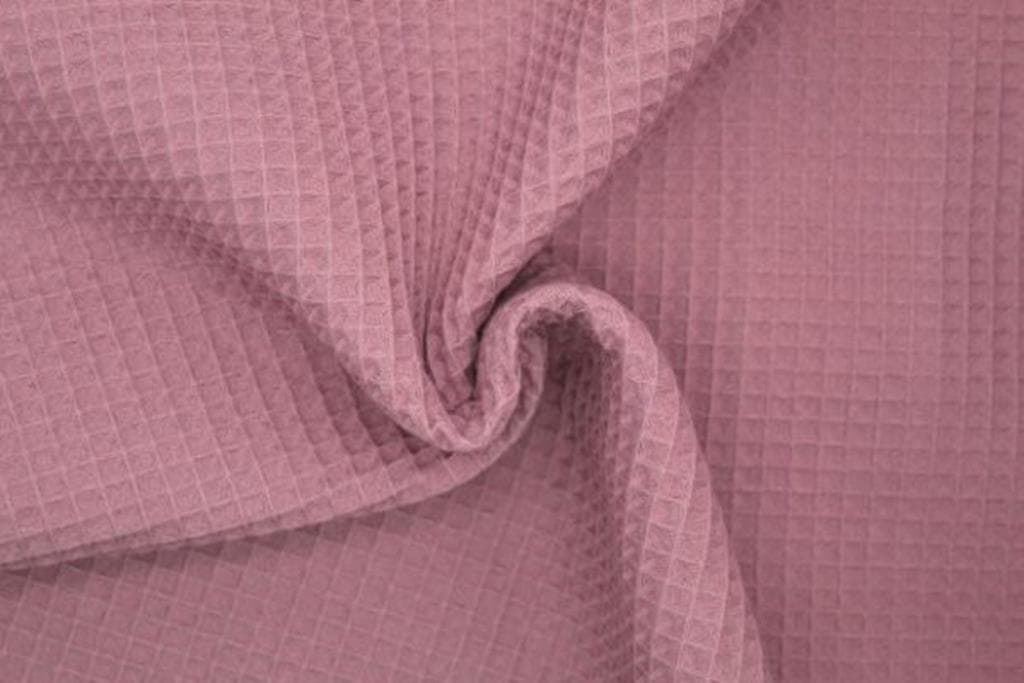 Piqué Waffle algodón 100% old rose - Imagen 1