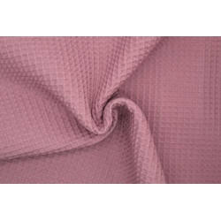 Piqué Waffle algodón 100% old rose - Imagen 1