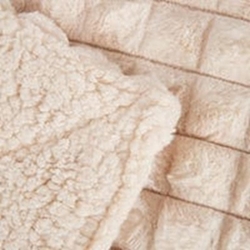 Plaid AMBER crema - Imagen 2