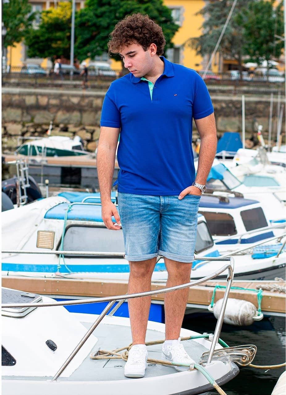 Polo azul - Imagen 1