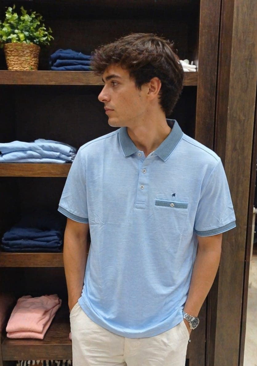 Polo azul - Imagen 1