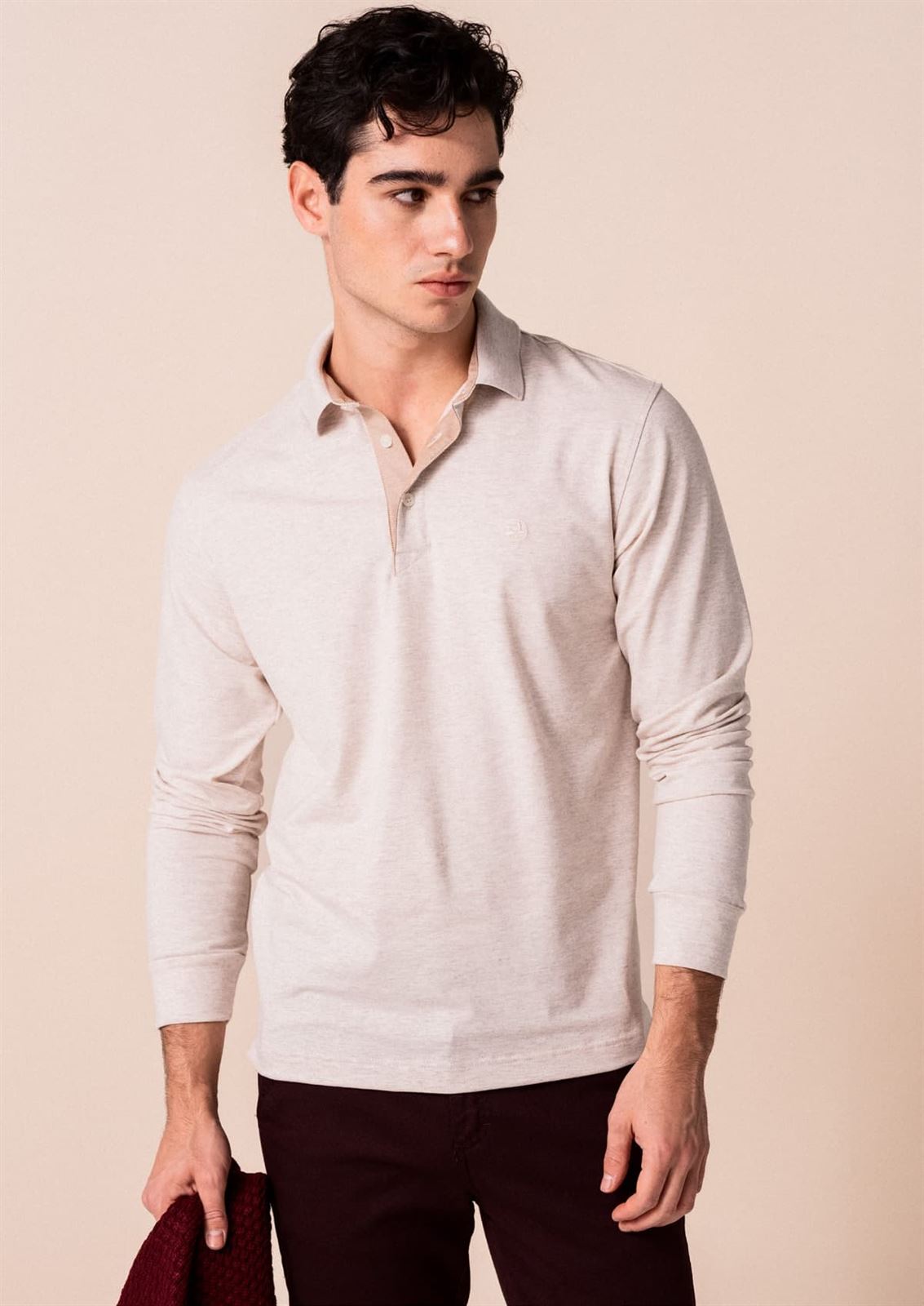 Polo beige - Imagen 1
