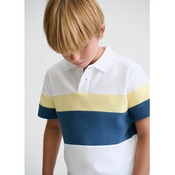 Polo blanco-lemon - Imagen 1