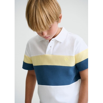Polo blanco-lemon - Imagen 1