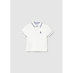 Polo combinado blanco - Imagen 2
