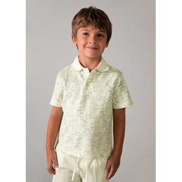 Polo estampado alga - Imagen 1