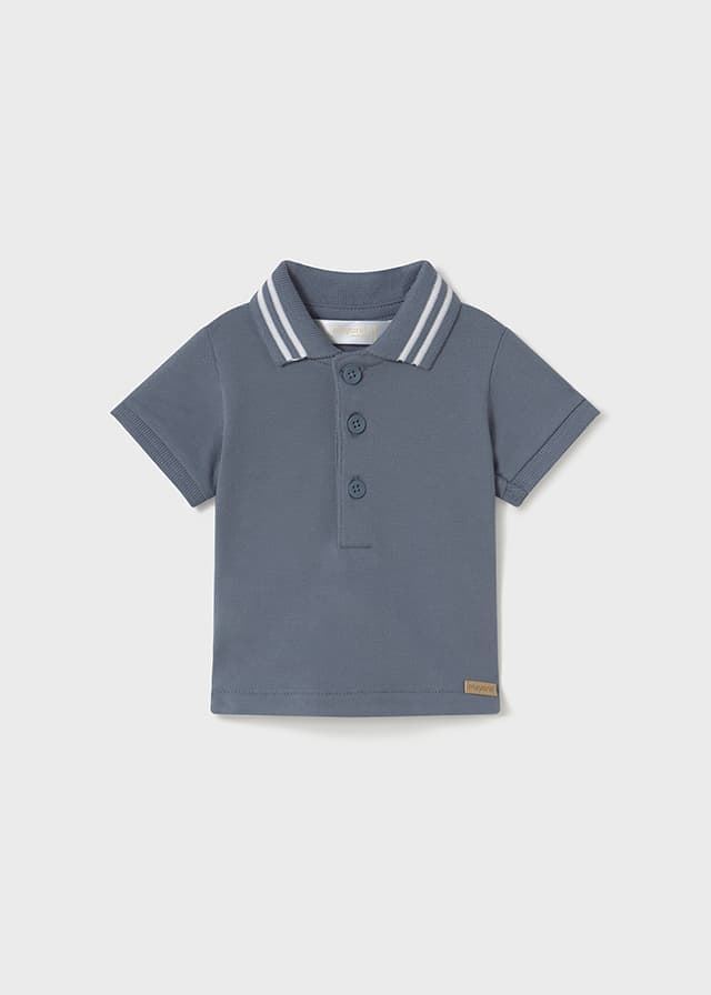 Polo manga corta azul - Imagen 1