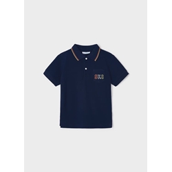 Polo manga corta marino - Imagen 1