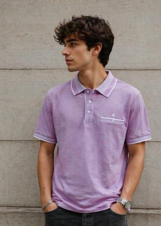 Polo rosado - Imagen 1