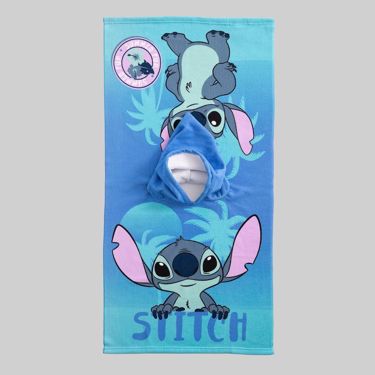 Poncho infantil Lilo & Stitch azul - Imagen 2