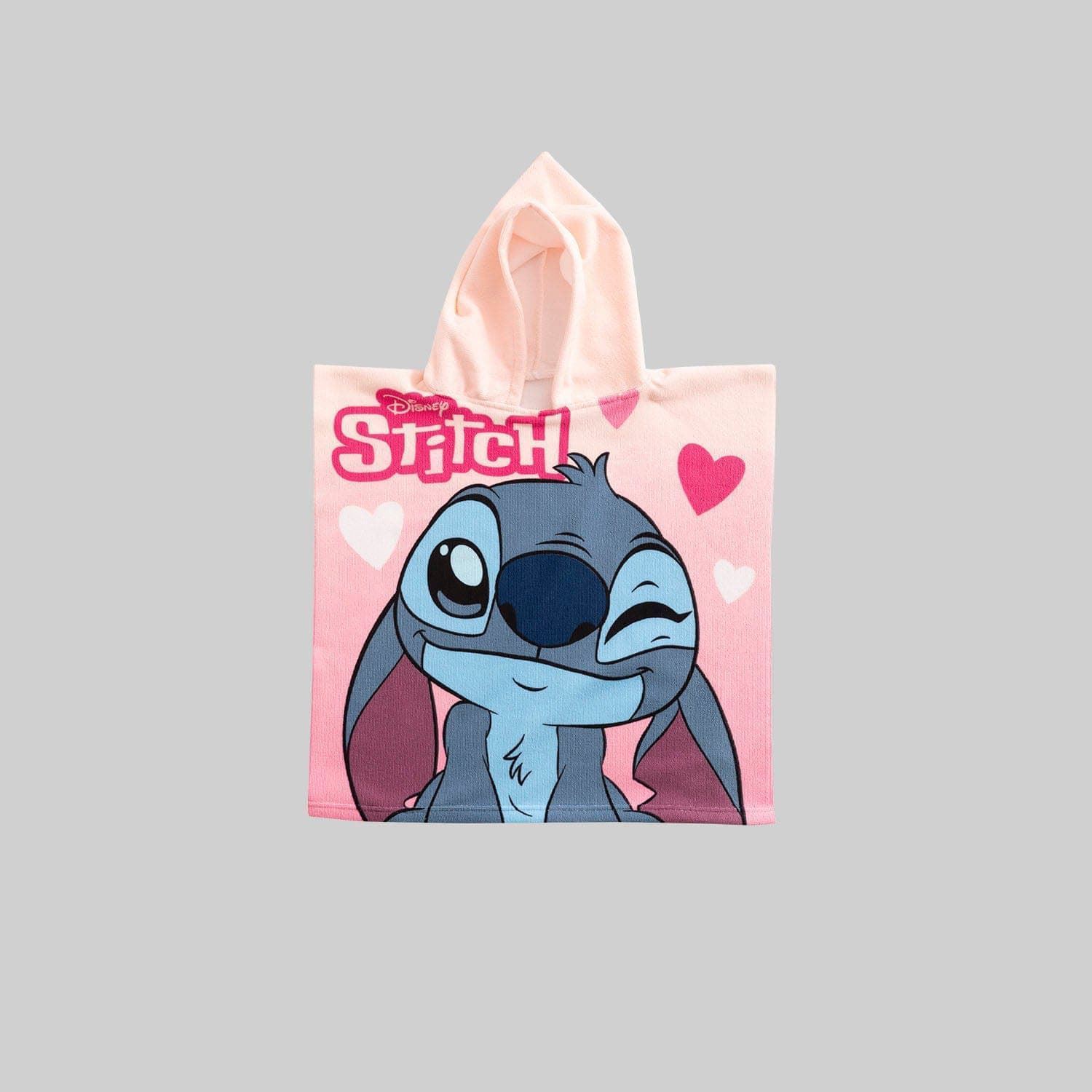Poncho infantil Lilo & Stitch rosa - Imagen 1