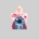 Poncho infantil Lilo & Stitch rosa - Imagen 1