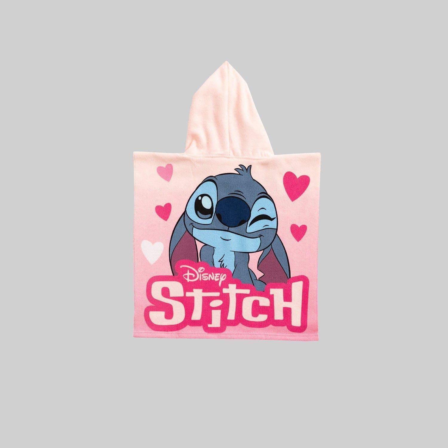 Poncho infantil Lilo & Stitch rosa - Imagen 3