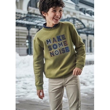 Pullover aplique bordado khaki - Imagen 2