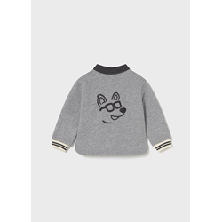 Pullover bordado ceniza - Imagen 2