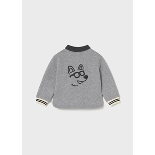 Pullover bordado ceniza - Imagen 2