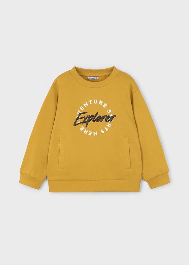 Pullover bordado mostaza - Imagen 4