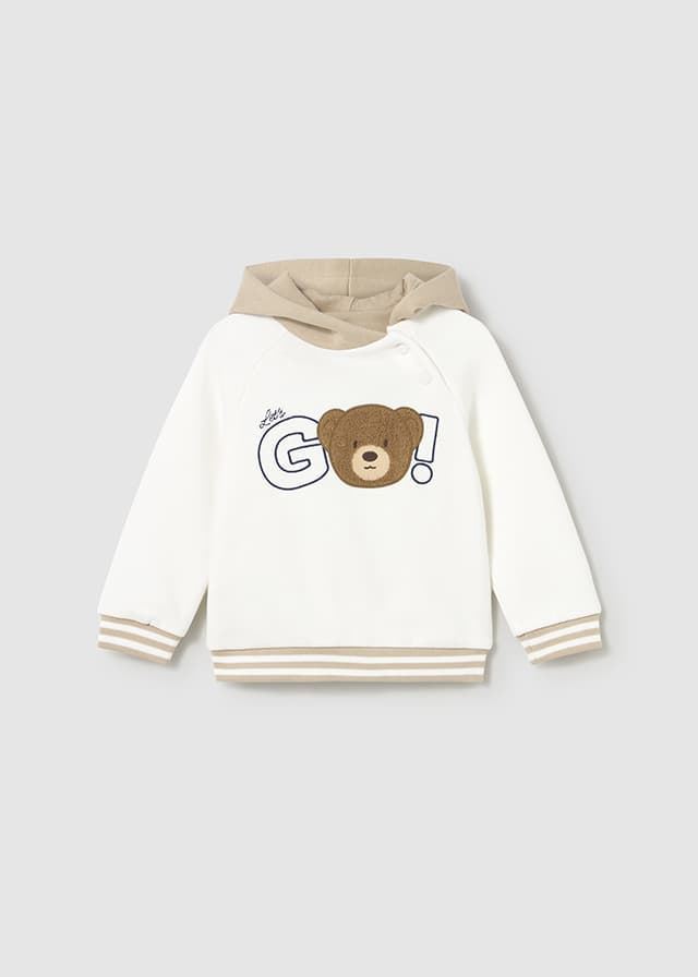 Pullover capucha nata - Imagen 2
