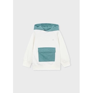 Pullover combinado nata-alga - Imagen 1