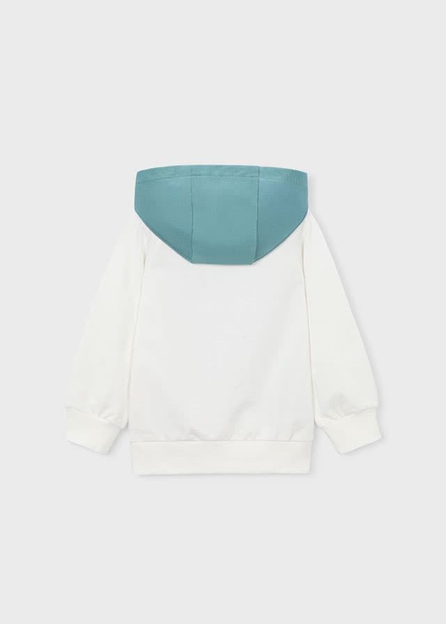 Pullover combinado nata-alga - Imagen 2