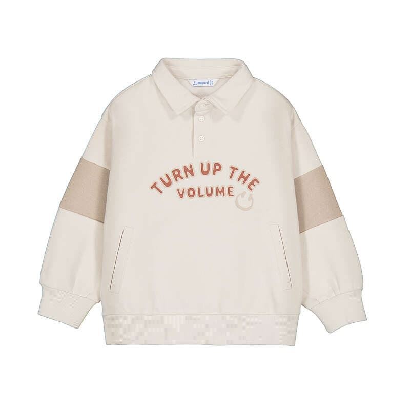 Pullover cuello polo piedra - Imagen 5