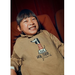 Pullover cuello volante camel - Imagen 2