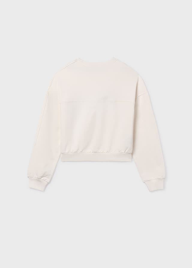 Pullover felpa hueso - Imagen 5