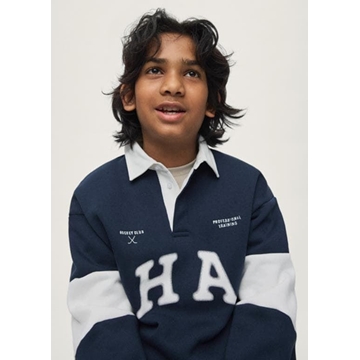 Pullover polo azul - Imagen 1