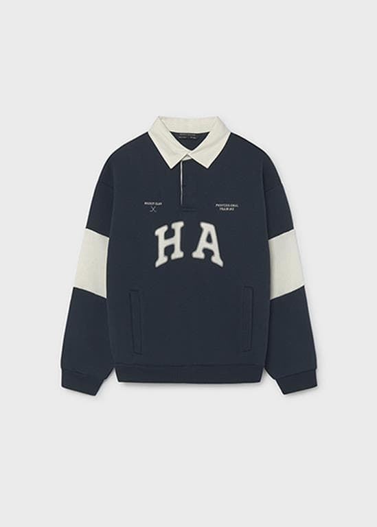 Pullover polo azul - Imagen 2