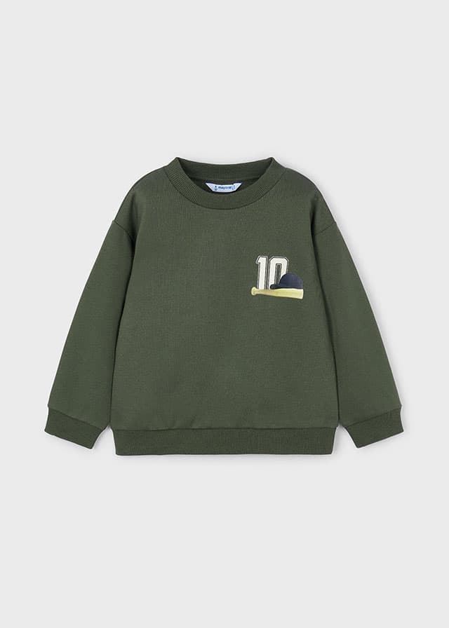 Pullover print espalda oliva - Imagen 4