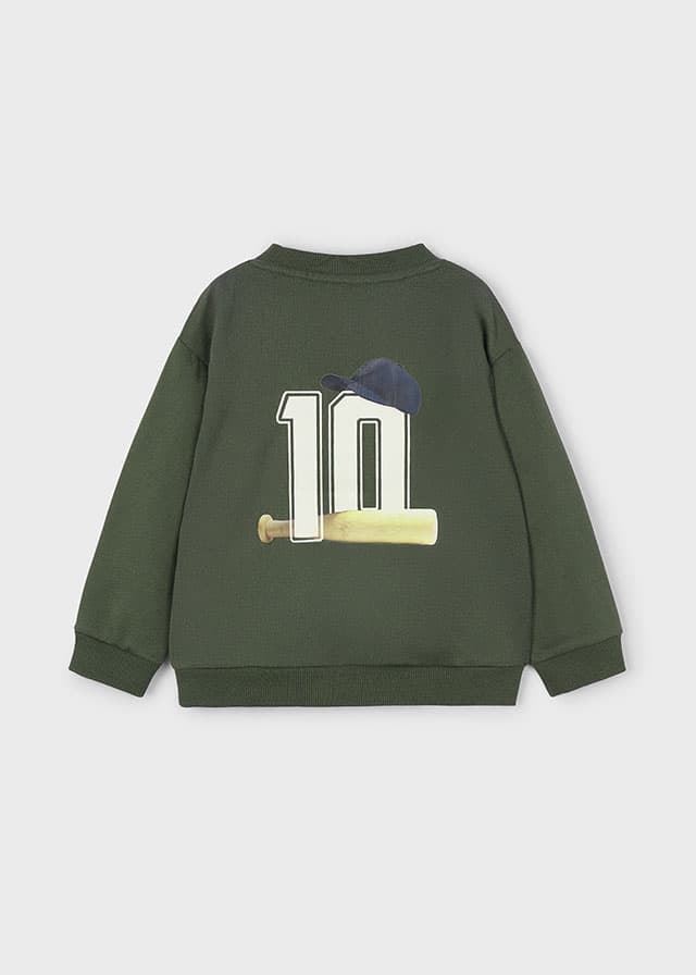 Pullover print espalda oliva - Imagen 5