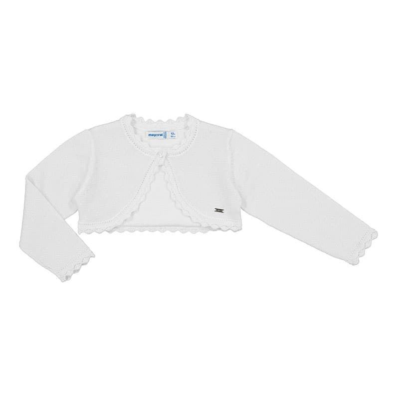 Rebeca básica tricot blanca - Imagen 1