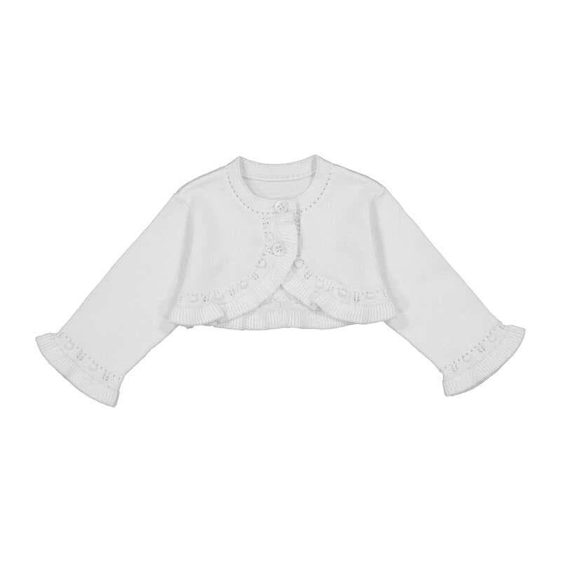 Rebeca tricot básica blanca - Imagen 1