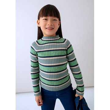 Semicisne tricot canalé salvia - Imagen 2