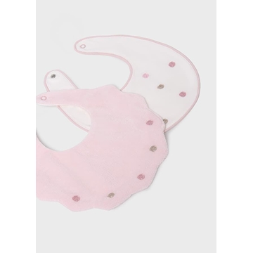 Set 2 baberos rosa-baby - Imagen 2