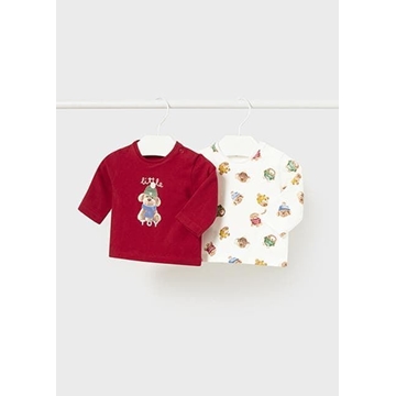 Set 2 camisetas manga larga rojo - Imagen 2