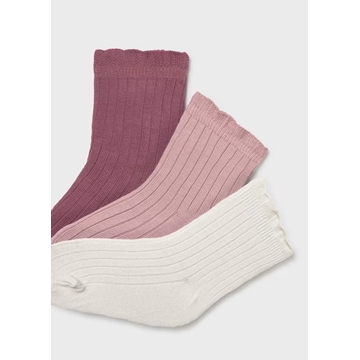 Set 3 calcetines canalé cuarzo - Imagen 2