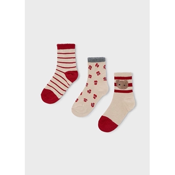 Set 3 calcetines cereza - Imagen 1