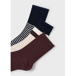 Set 3 calcetines ciruela - Imagen 2