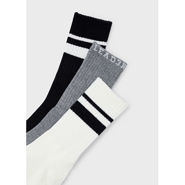 Set 3 calcetines largos negro - Imagen 2