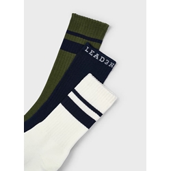 Set 3 calcetines largos oliva - Imagen 2